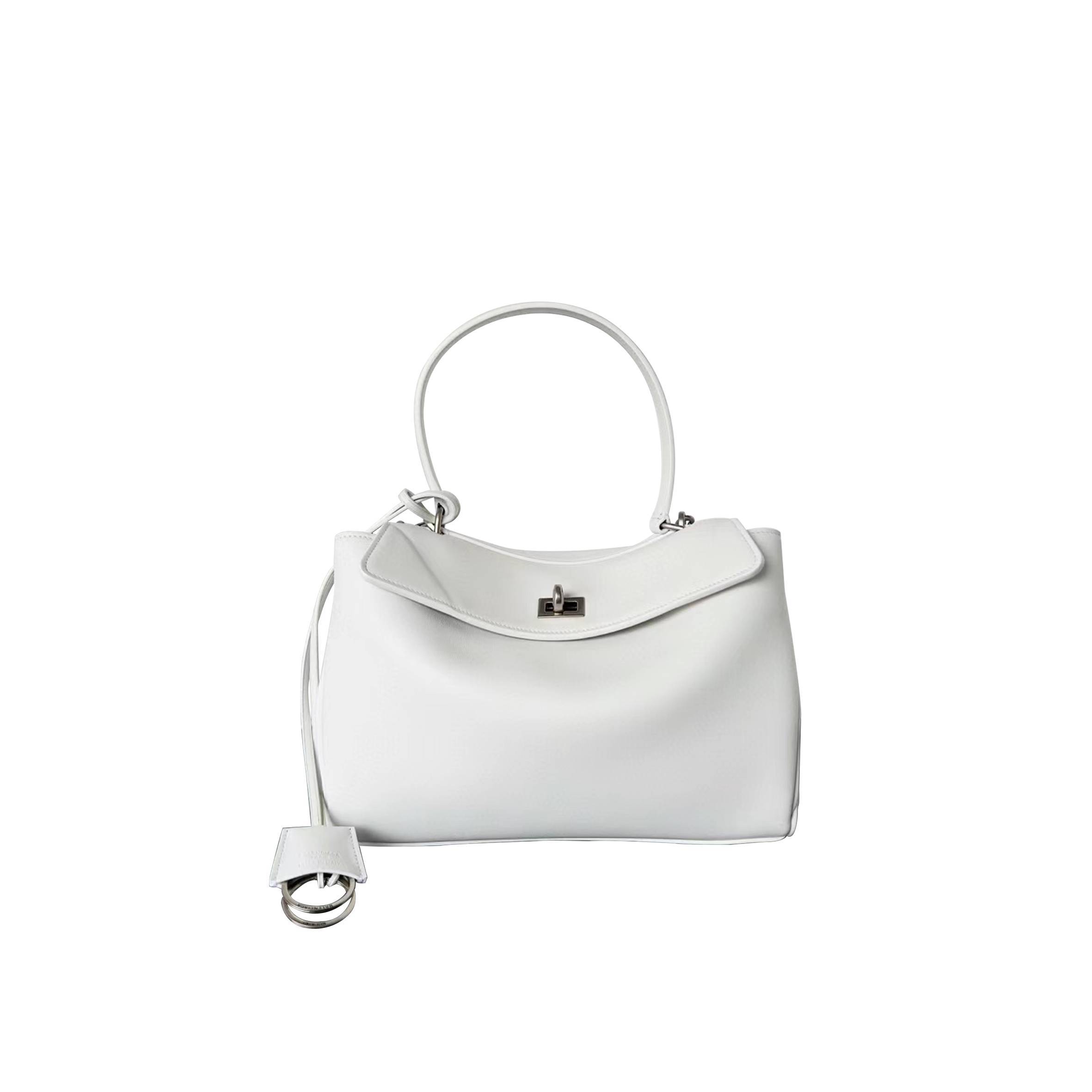 Ba*len*cia*ga rodeo medium tote bag silver hardware (35*23*11cm)